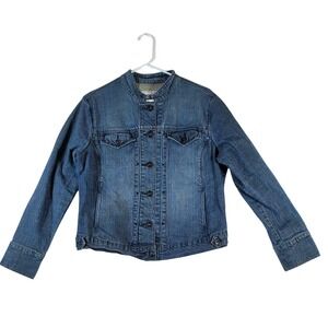 Levi Strauss Signature‎ Womens Denim Jacket Button Front Blue XL